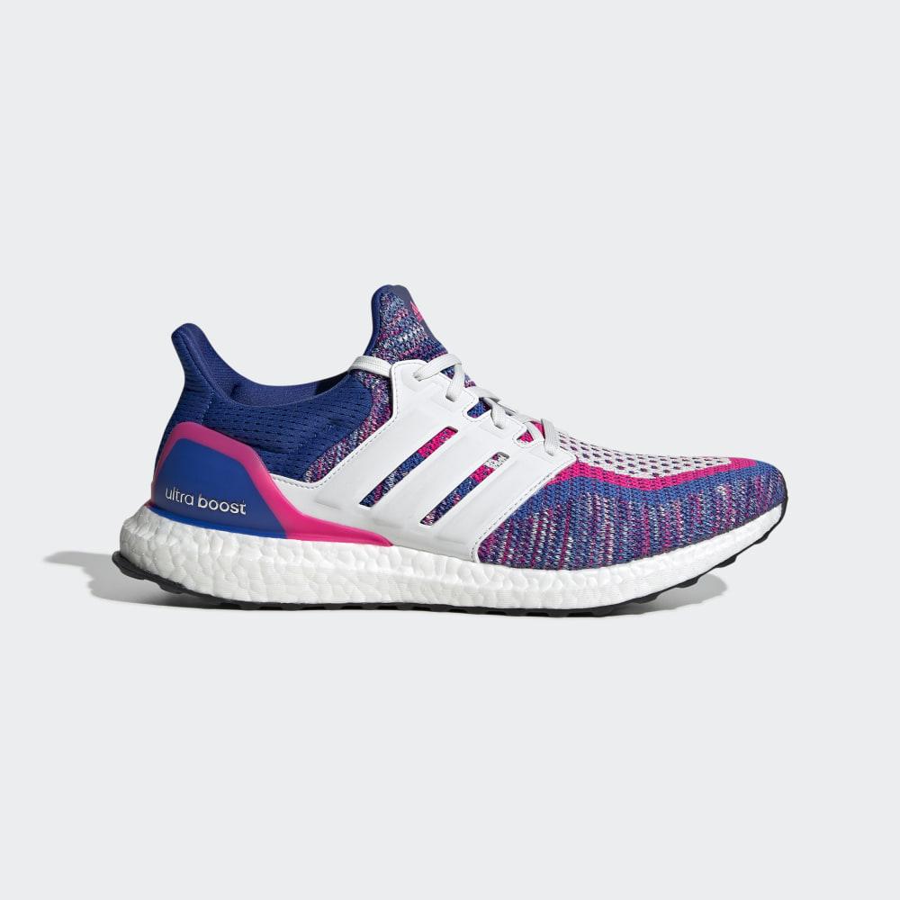 Adidas Men's Ultraboost Multicolor Running Shoes Blue/White/Pink Ireland EG8107